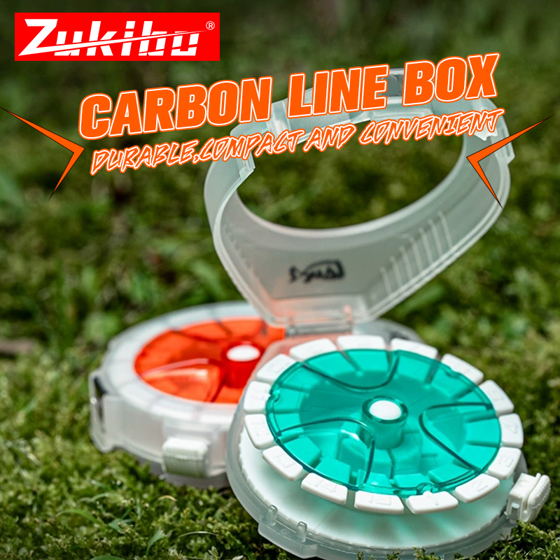 Fishing Line Box - ZUKIBO Carbon Line Box Multifunction Fishing