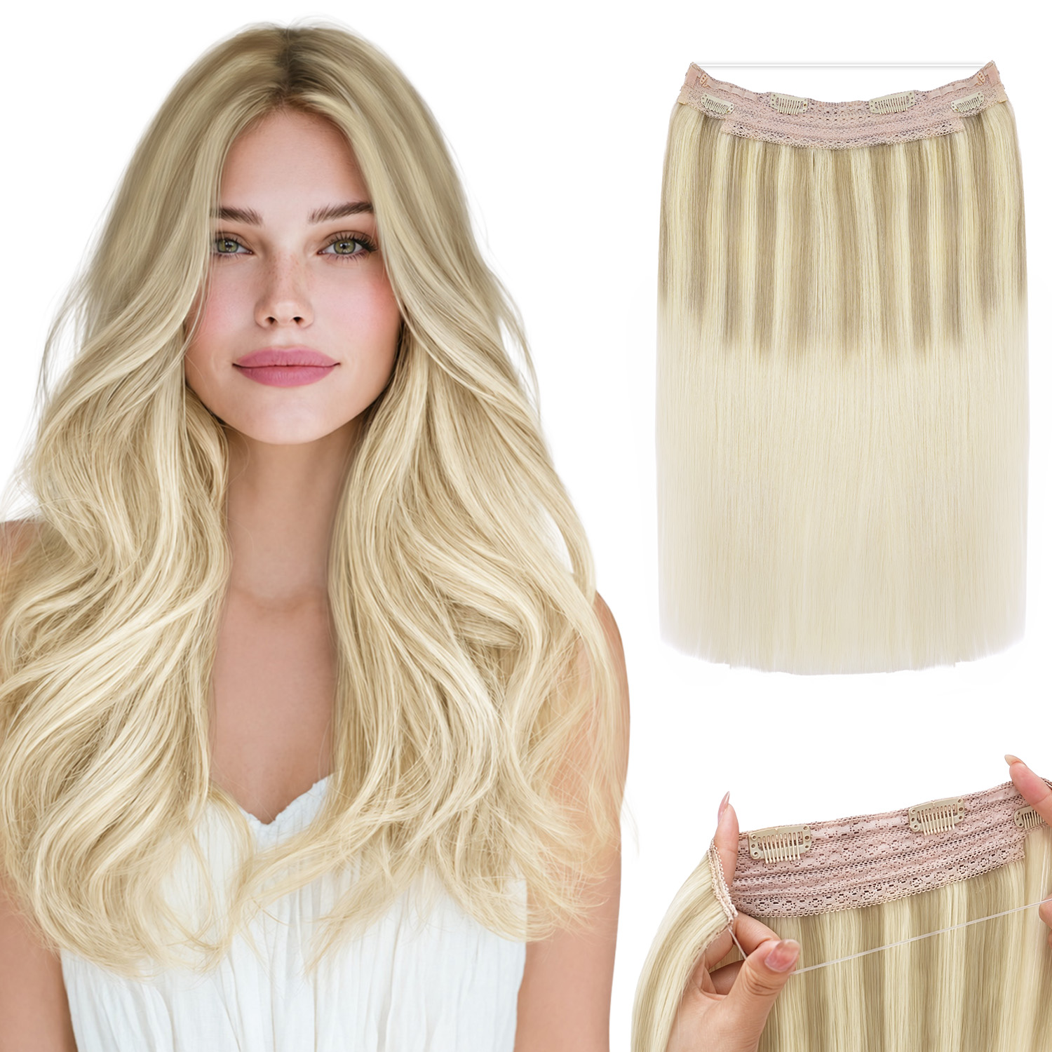 Sunmofavo Wire Halo Hair Exten - Tippet Line recension och pris