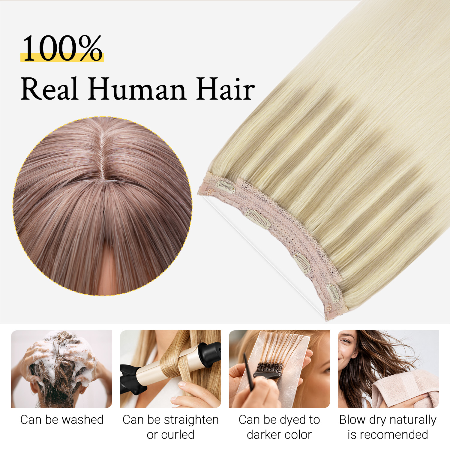 Sunmofavo Wire Halo Hair Exten - Tippet Line recension och pris
