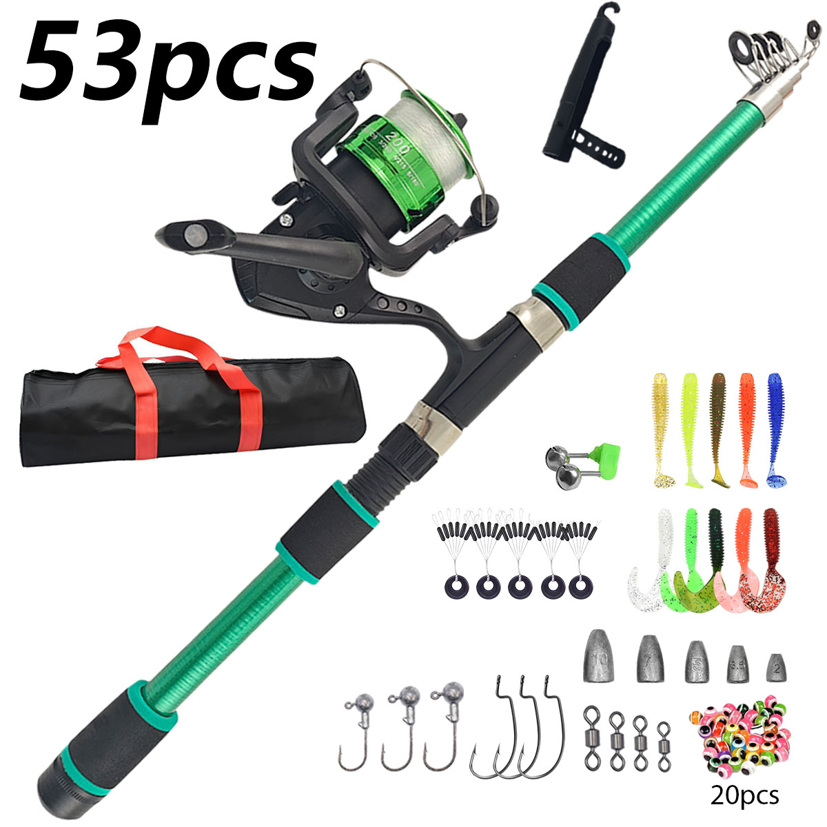 Portable Telescopic Fishing Ro - Fishing Line Spooler recension och pris