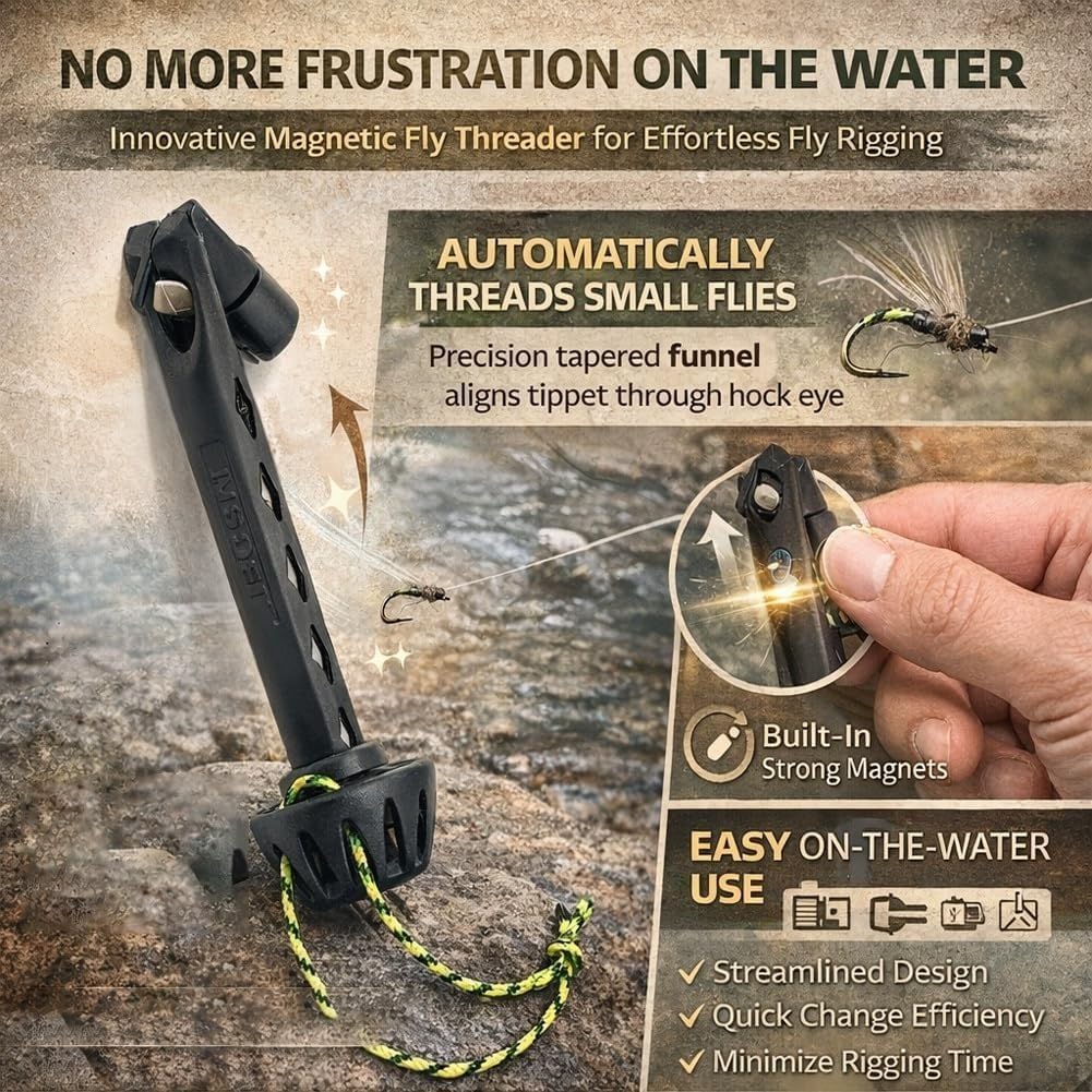 Portable Magnetic Fly Threader - Monofilament Line recension och pris