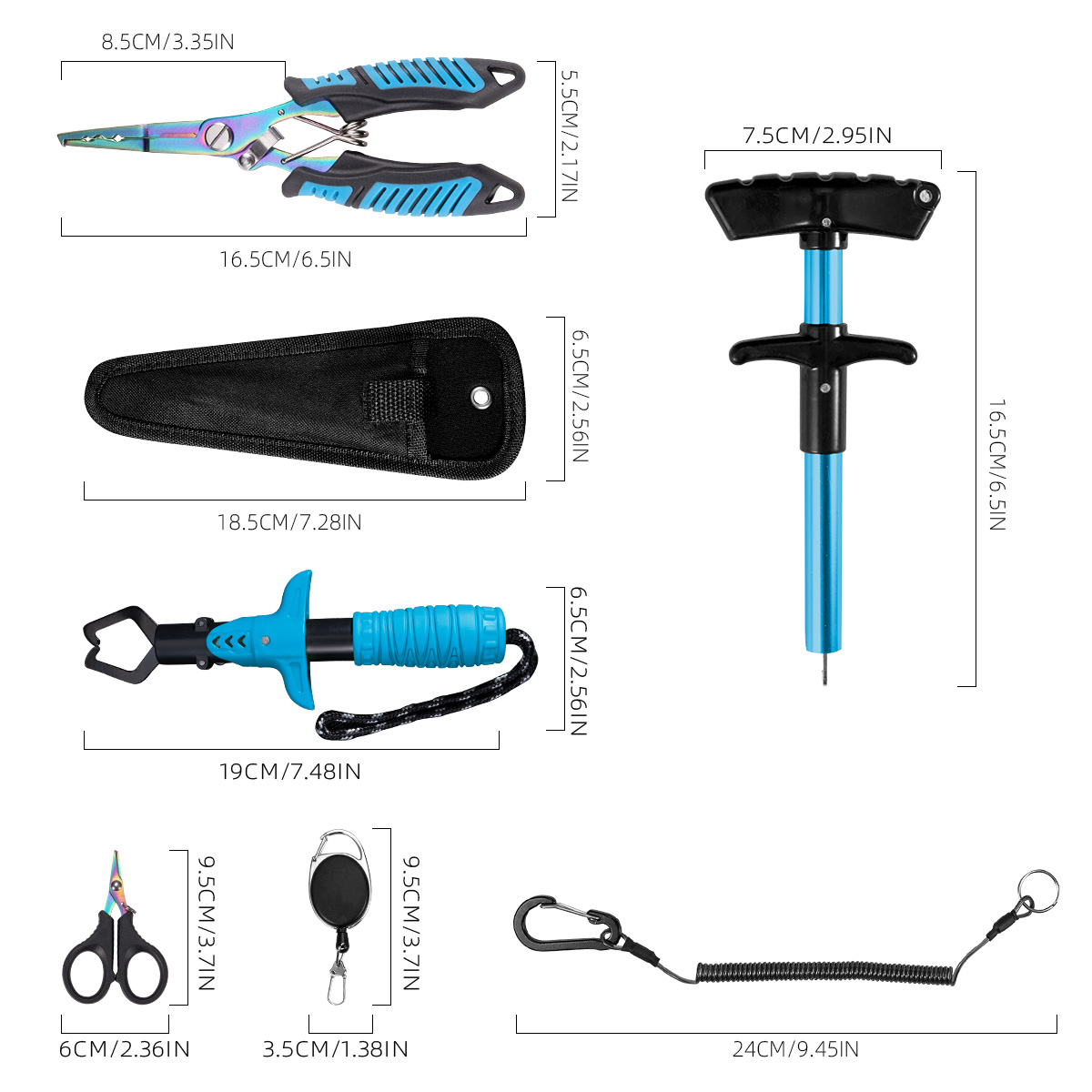 7-piece fishing tool set, prof - Freshwater Line recension och pris